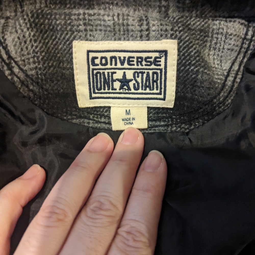 Converse Plaid Jacket Size M - Picture 7 of 9